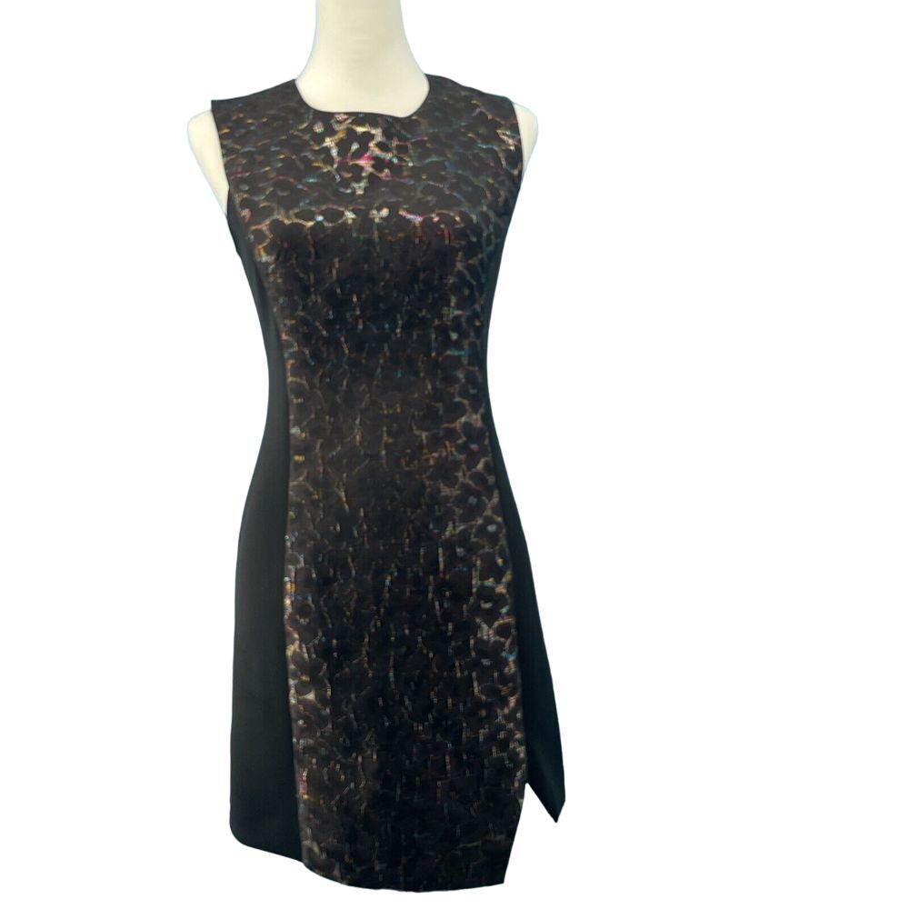 Rachel Rachel Roy Dress Small 4/6* Black Whimsigoth Rainbow Disco Groovy